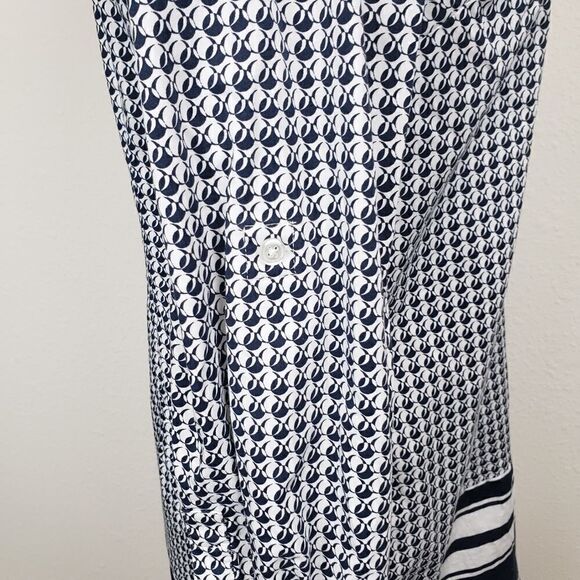 Ann Taylor blue and white shirt dress - Picture 6 of 8